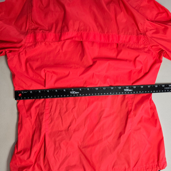Columbia Light Rain Jacket Women's M Red Omni Shield Full Zip Up Hooded Pockets - Picture 11 of 16